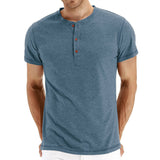 T-Shirt Henley - Μαλακό Πλέγμα Κολάρο