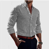 Πουκάμισο Overshirt Μαλακής Μίξης - Ρίγες