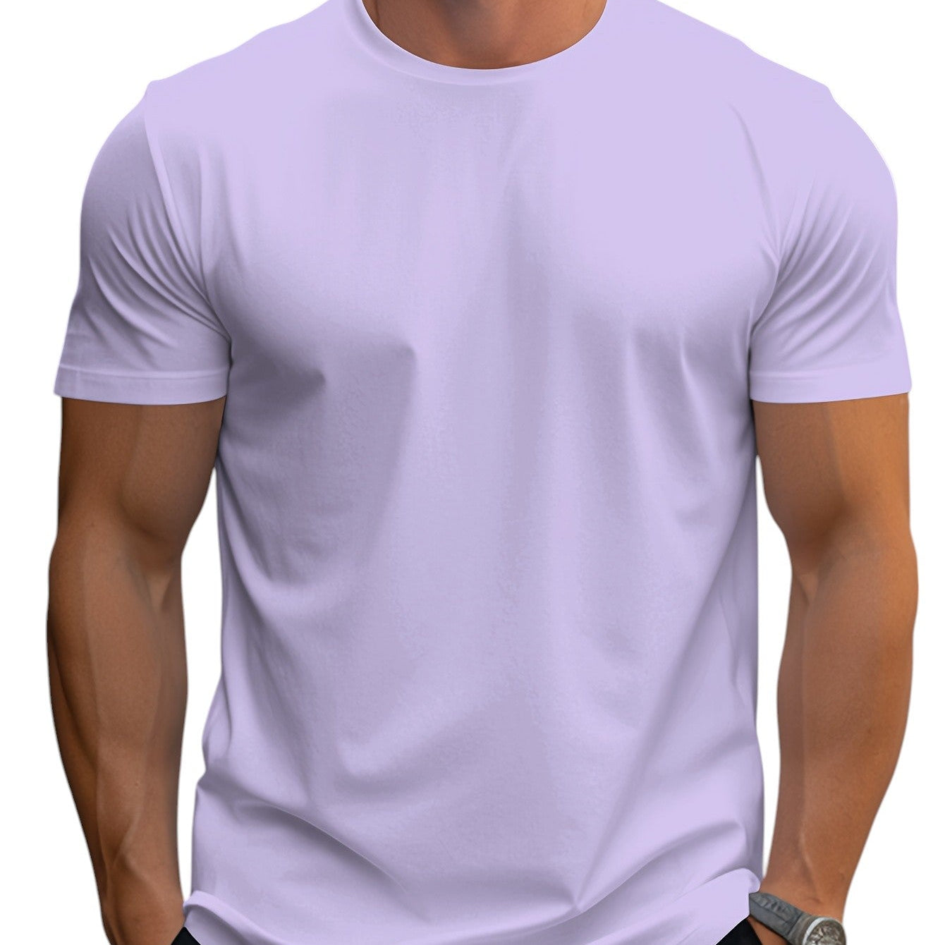 T-Shirt - Κανονική Κοπή Μαλακή Λαιμόκοψη