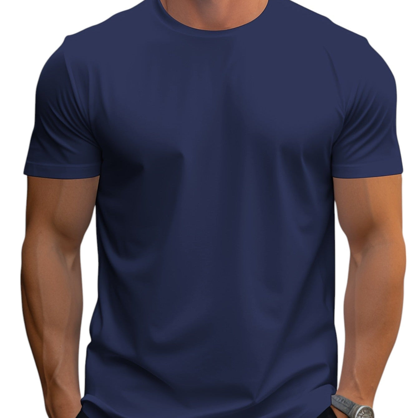 T-Shirt - Κανονική Κοπή Μαλακή Λαιμόκοψη