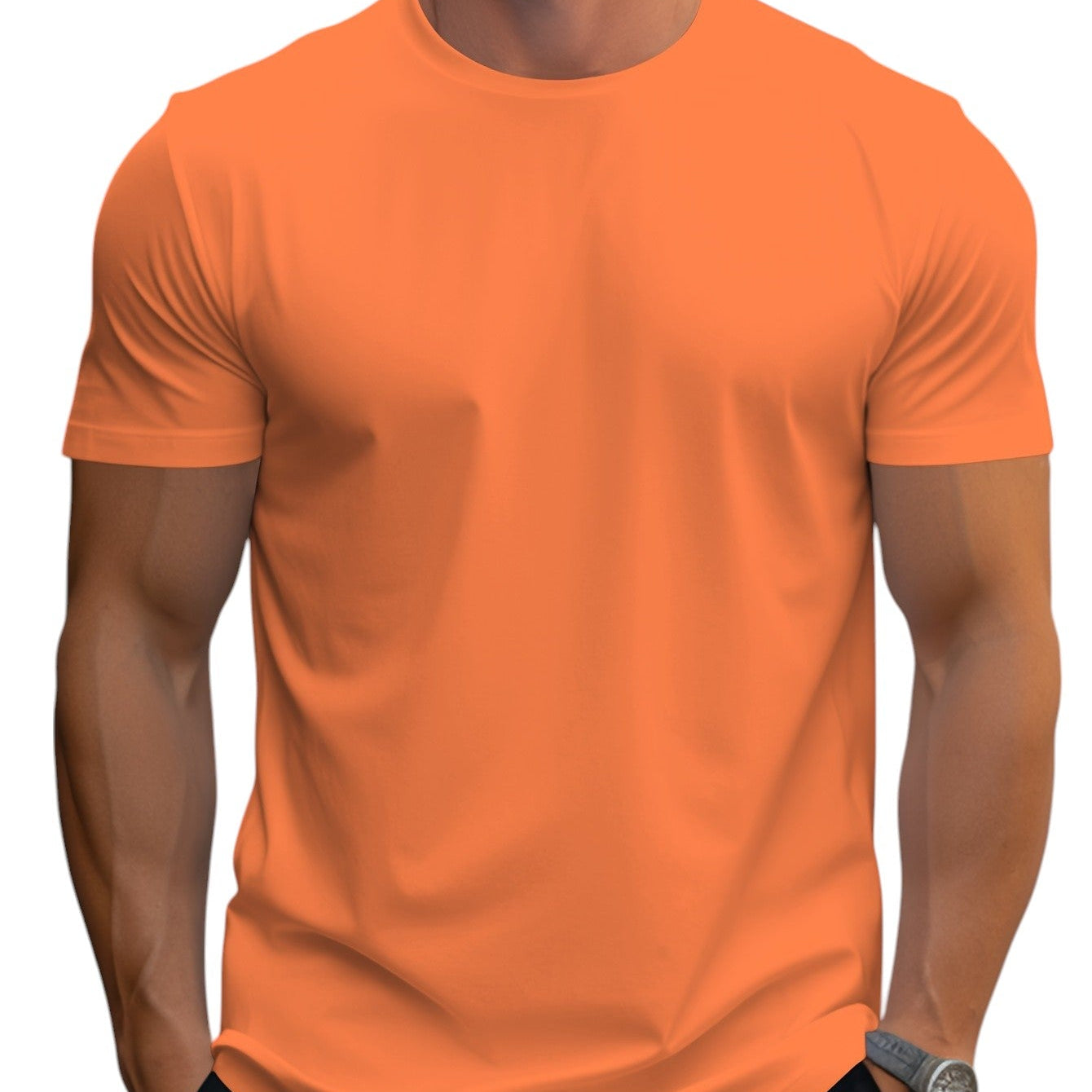 T-Shirt - Κανονική Κοπή Μαλακή Λαιμόκοψη