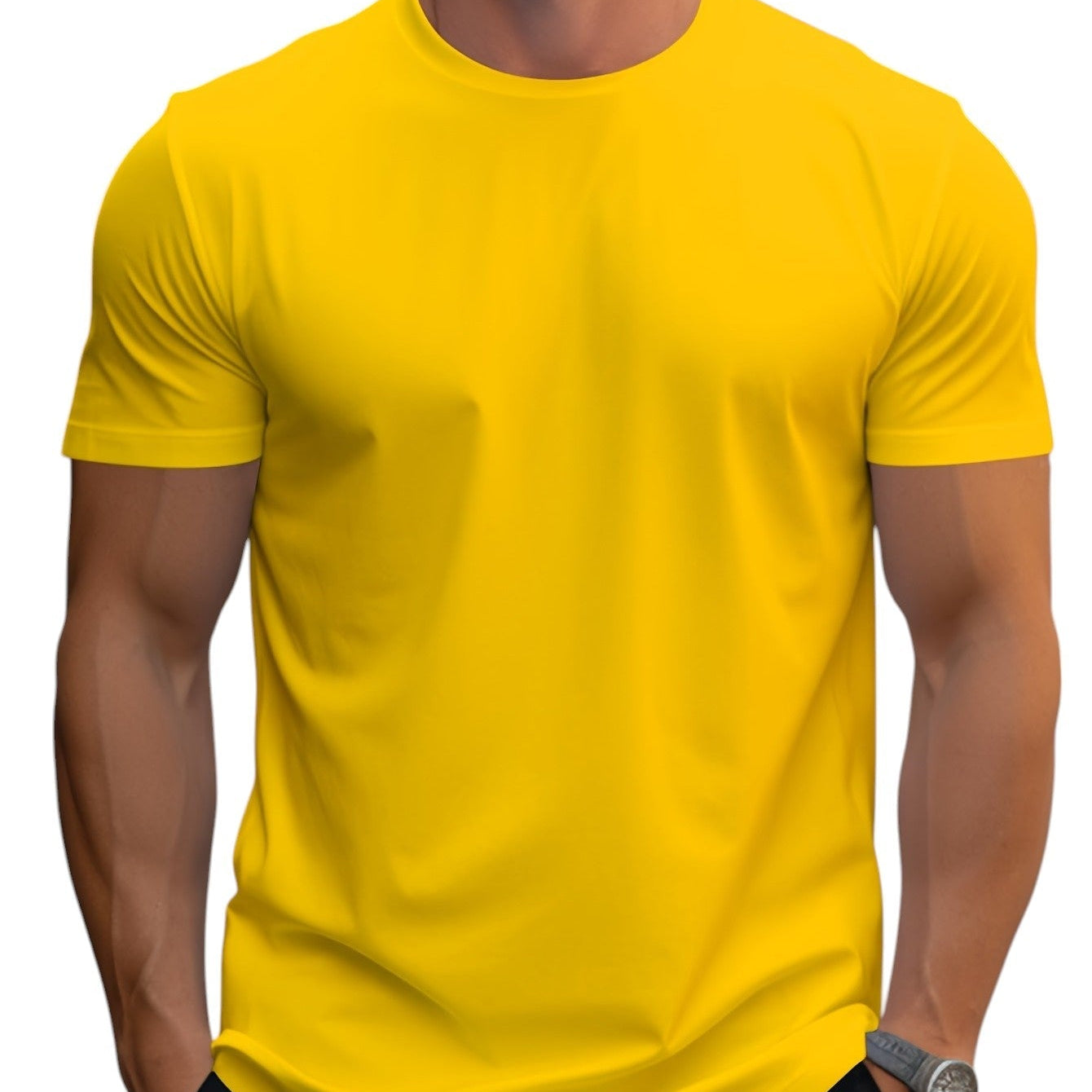 T-Shirt - Κανονική Κοπή Μαλακή Λαιμόκοψη