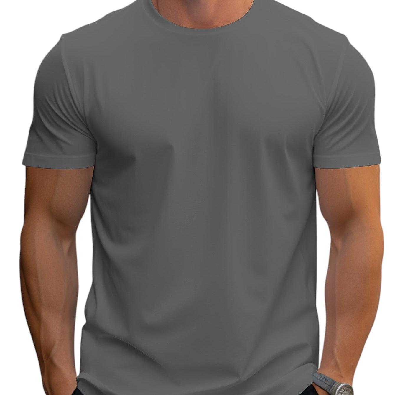 T-Shirt - Κανονική Κοπή Μαλακή Λαιμόκοψη