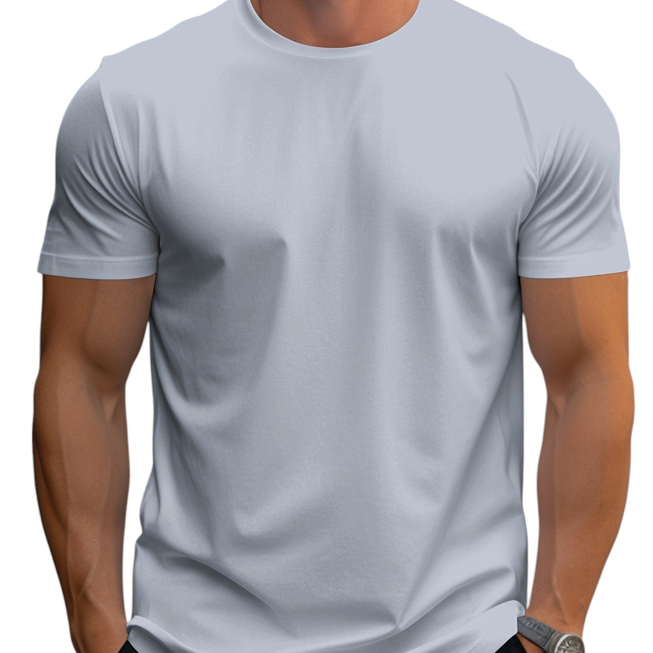 T-Shirt - Κανονική Κοπή Μαλακή Λαιμόκοψη