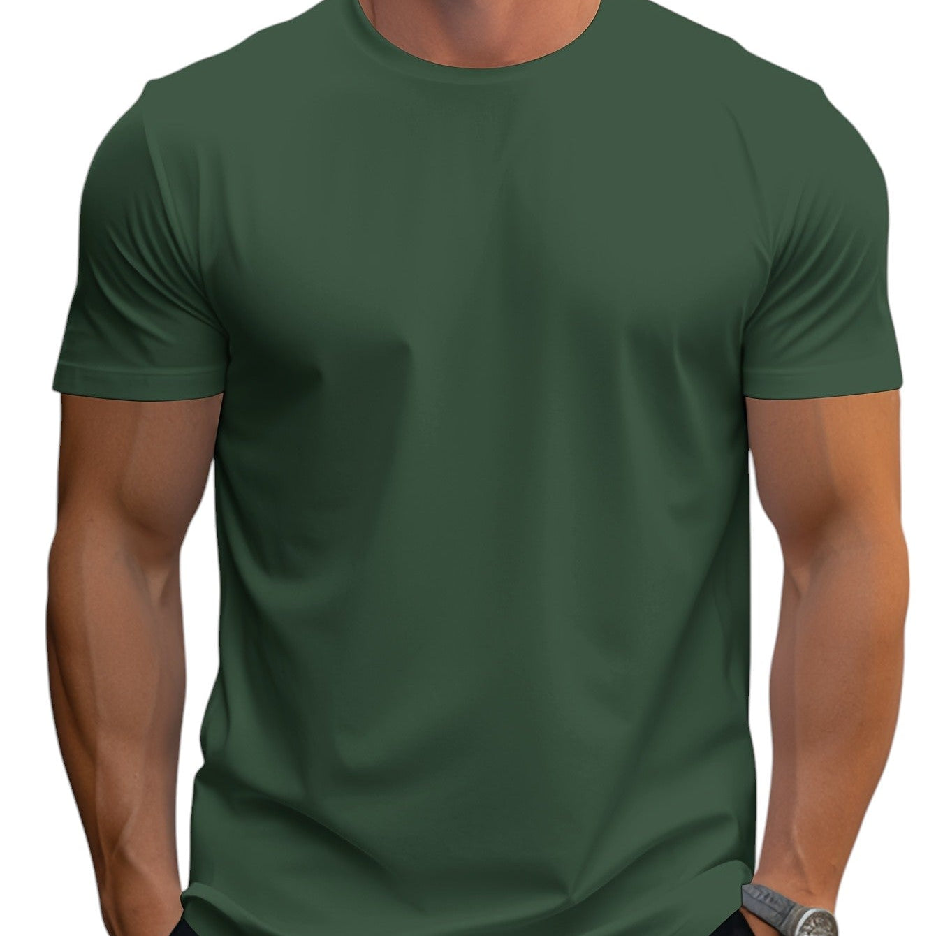 T-Shirt - Κανονική Κοπή Μαλακή Λαιμόκοψη