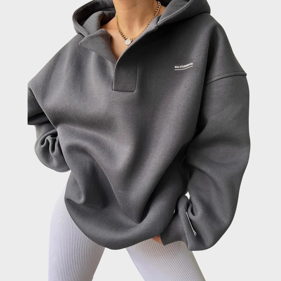 Φλάβια - Χαριτωμένο hoodie με κουκούλα