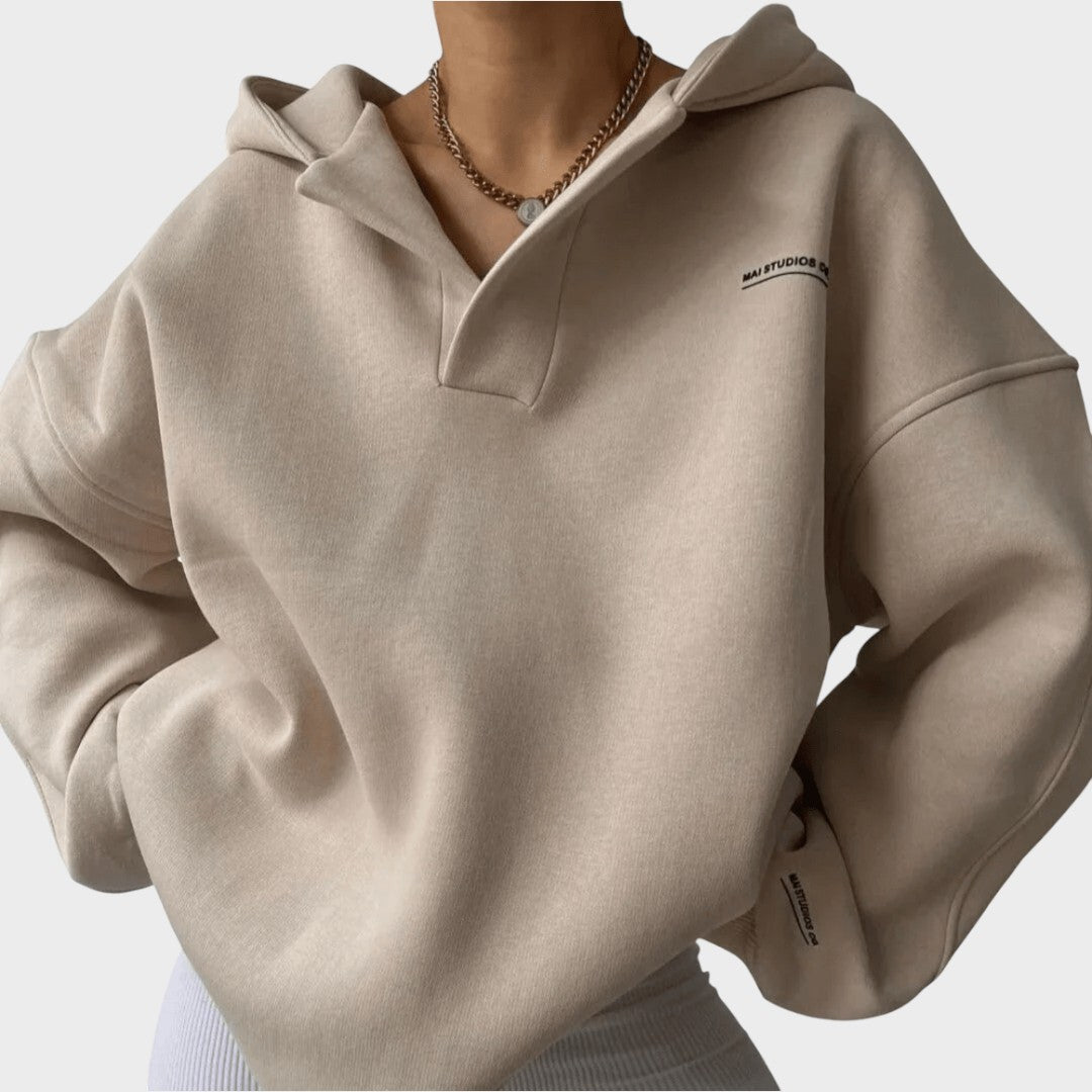 Φλάβια - Χαριτωμένο hoodie με κουκούλα